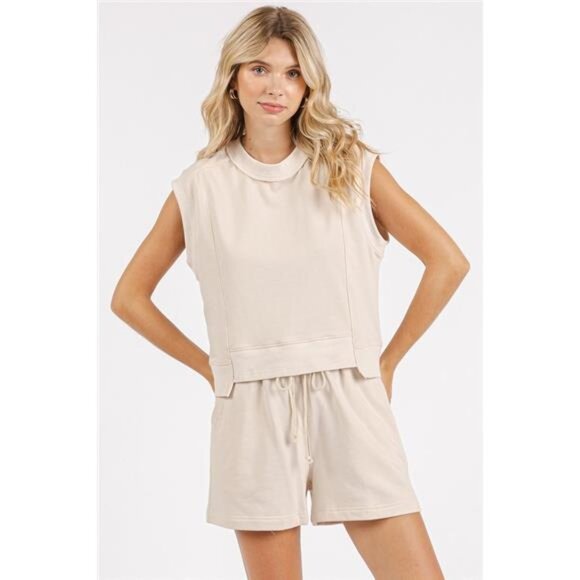 Mittoshop French‎ Terry Crew Neck Top and Shorts Set - Picture 3 of 7